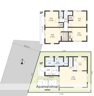 千葉県船橋市薬円台3丁目【一戸建】の間取り