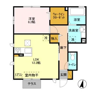 オーベルジュ大和田【1階】の間取り