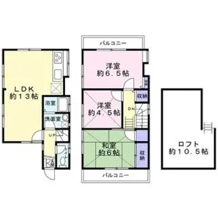 千葉県鎌ケ谷市北中沢2丁目【一戸建】の間取り