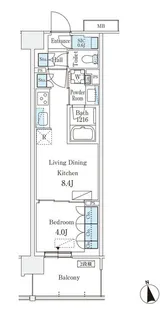 スカイグランデ津田沼【5階】の間取り