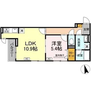 DーZEST【2階】の間取り