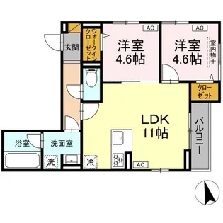 DーZEST【2階】の間取り