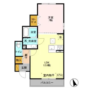 マノワール ドゥ【1階】の間取り
