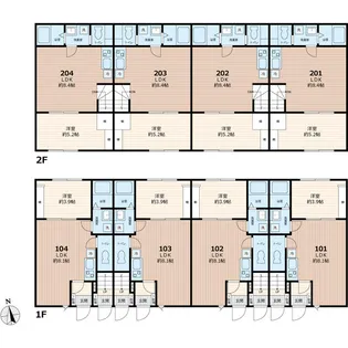 モンターニュ薬園台【2階】の間取り
