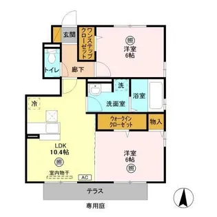 ソレイユ A【1階】の間取り