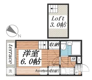 LIVE津田沼【1階】の間取り