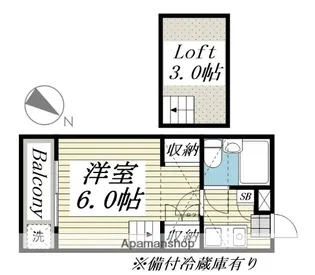 LIVE津田沼【2階】の間取り