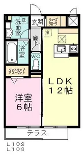 八千代の杜 ノースヒルL【1階】の間取り