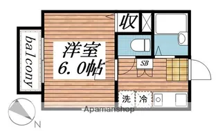 テラスブレッシング【2階】の間取り