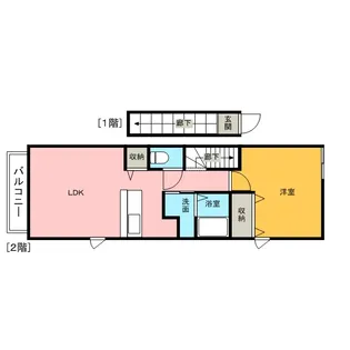 ドゥーメゾンⅡ番館【2階】の間取り