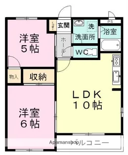 メゾンドベル【2階】の間取り