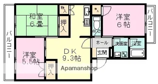 レシェヌー【1階】の間取り