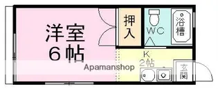 サンライズコートB【1階】の間取り