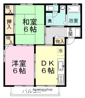 グランヴューラ高根台Ⅱ【2階】の間取り