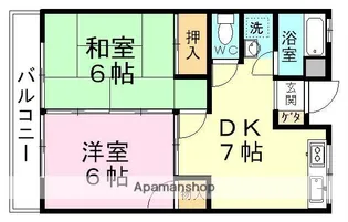 ハイム高嶺【4階】の間取り