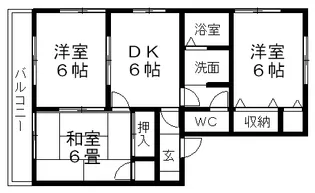 サイプレス北習志野【2階】の間取り