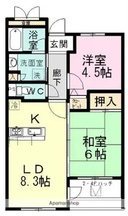 ラ・フォレ27【4階】の間取り