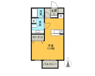 リヴェール【105号室】の間取り