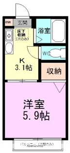 グリーンハイツB棟【2階】の間取り