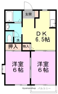 サニーコートKⅡ【2階】の間取り