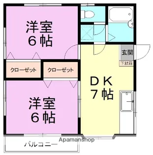 グリーンフィールドC棟【2階】の間取り