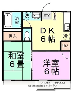 サンモールハイツA棟【2階】の間取り