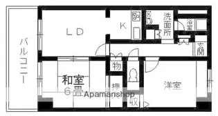 ファミール勝田台【3階】の間取り