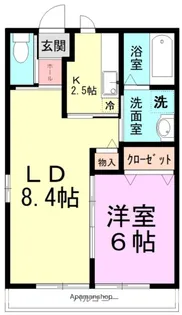 ディアコート3番館【1階】の間取り