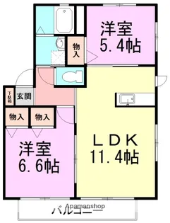 シェリールⅢ【2階】の間取り
