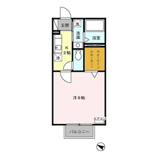 セント・ウィスタリア【1階】の間取り