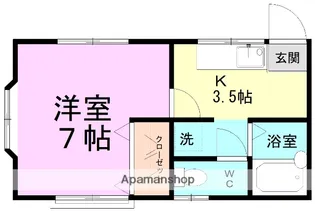 石渡ハイツ【2階】の間取り