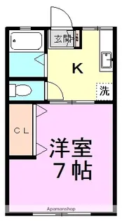 シティハイム・サンヒルズ【2階】の間取り