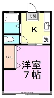 シティハイム・サンヒルズ【2階】の間取り