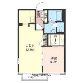 千葉県八千代市上高野【アパート】の間取り