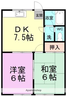 えるハイム【1階】の間取り