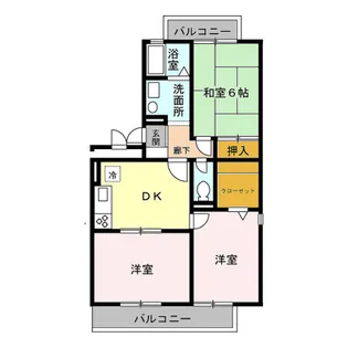 グランメール千昭【2階】の間取り