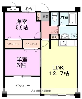 アミリス【1階】の間取り