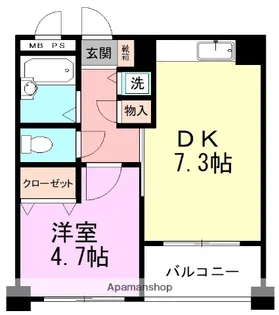 アミリス【3階】の間取り