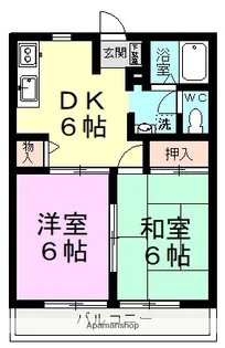 サニーコートKⅠ【2階】の間取り