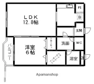 メゾン・ルシェッロ【3階】の間取り