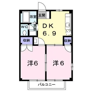 メゾンドボナール【2階】の間取り