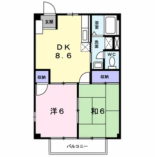 メゾンワタヌキ【1階】の間取り