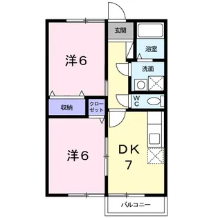 アヴェニール イグチ・Ⅰ【2階】の間取り