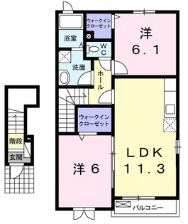 ラプレ【2階】の間取り