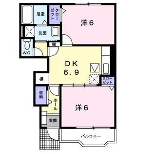 プロムナード B【1階】の間取り