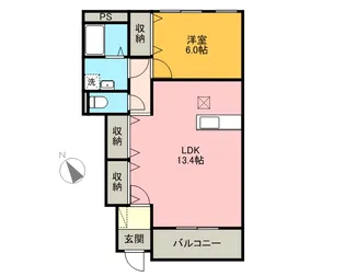 レイクビレッヂⅡ【1階】の間取り