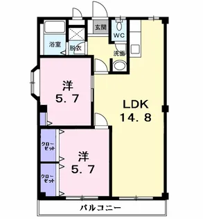 森マンション【3階】の間取り