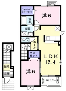 ドリーム ブラッサム Ⅴ【2階】の間取り