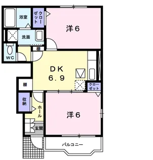 プロムナード A【1階】の間取り