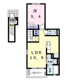 グランディール富里Ⅱ【2階】の間取り